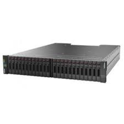 Lenovo ThinkSystem DS2200 SFF FC/iSCSI Dual Controller Unit - Hard drive array - 24 bays (SAS-3) - 8Gb Fibre Channel, iSCSI (1 GbE), iSCSI (10 GbE), 16Gb Fibre Channel (external) - rack-mountable - 2U